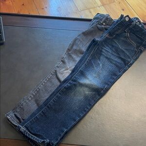 Dark and Light Wash Denim Jeans